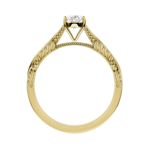 Oval Lab-grown Diamond Bridal Ring — front