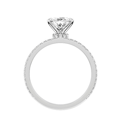 Oval Lab-grown Diamond Bridal Ring — front
