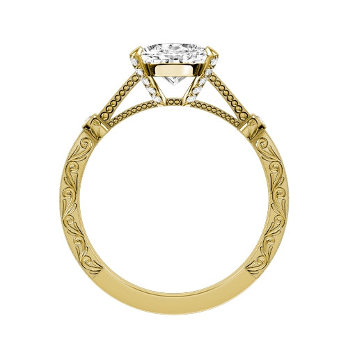 Oval Lab-grown Diamond Bridal Ring — front