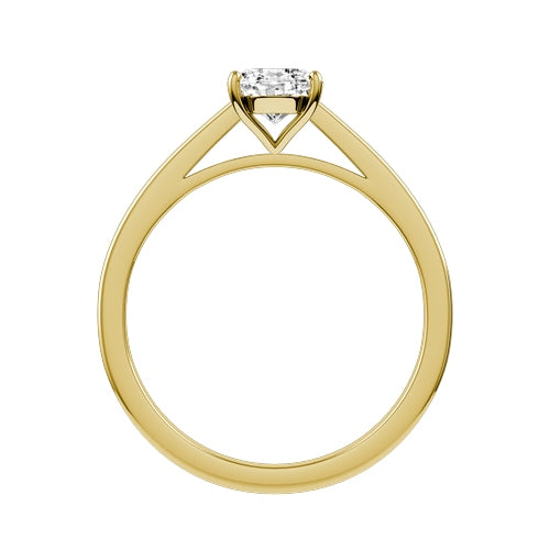 Oval Lab-grown Diamond Bridal Ring — front