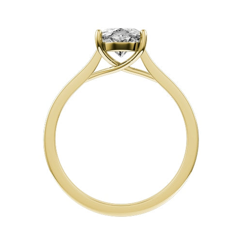 Oval Lab-grown Diamond Bridal Ring — front
