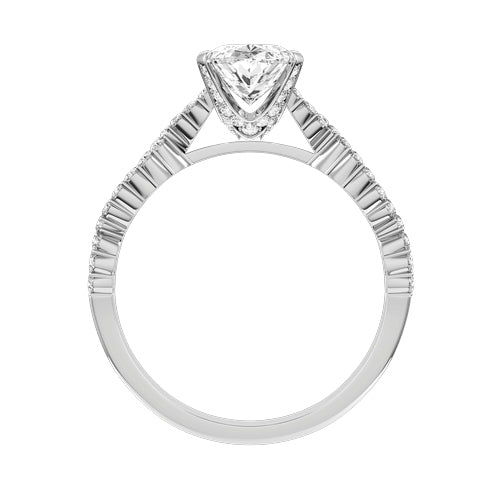 Oval Lab-grown Diamond Bridal Ring — front
