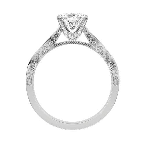 Oval Lab-grown Diamond Bridal Ring — front