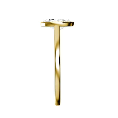 Oval Lab-grown Diamond Bridal Ring — side