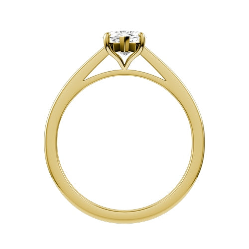 Pear Lab-grown Diamond Bridal Ring — front