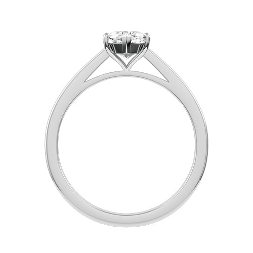 Pear Lab-grown Diamond Bridal Ring — front