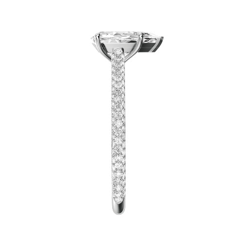 Pear Lab-grown Diamond Bridal Ring — side