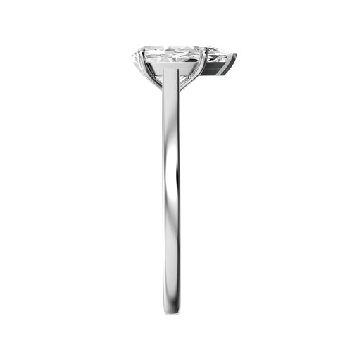 Pear Lab-grown Diamond Bridal Ring — side