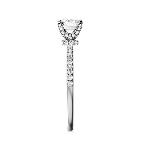 Princess Cut Lab-grown Diamond Bridal Ring — side