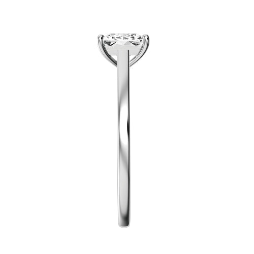 Princess Cut Lab-grown Diamond Bridal Ring — side