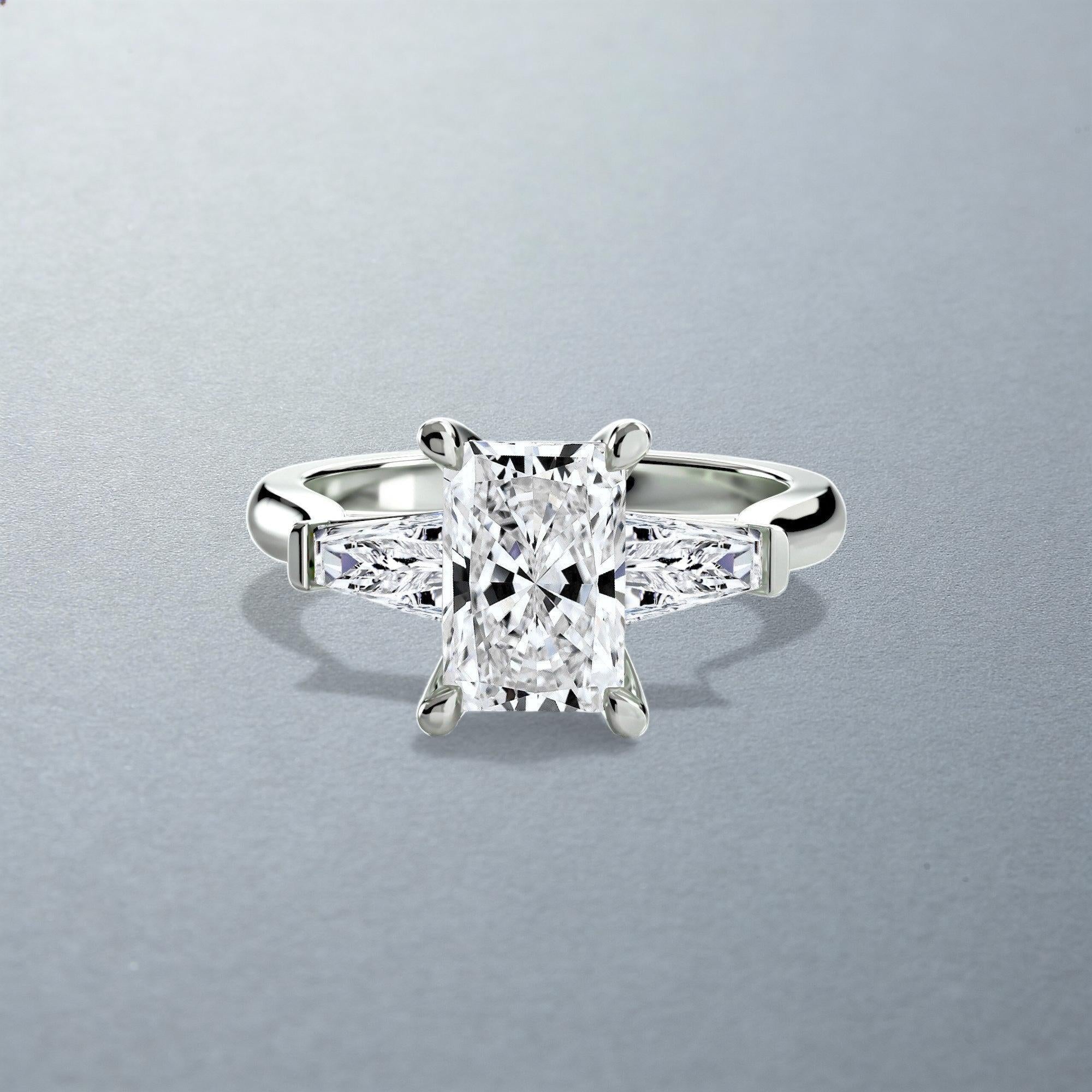 The Alexandra three stone ring