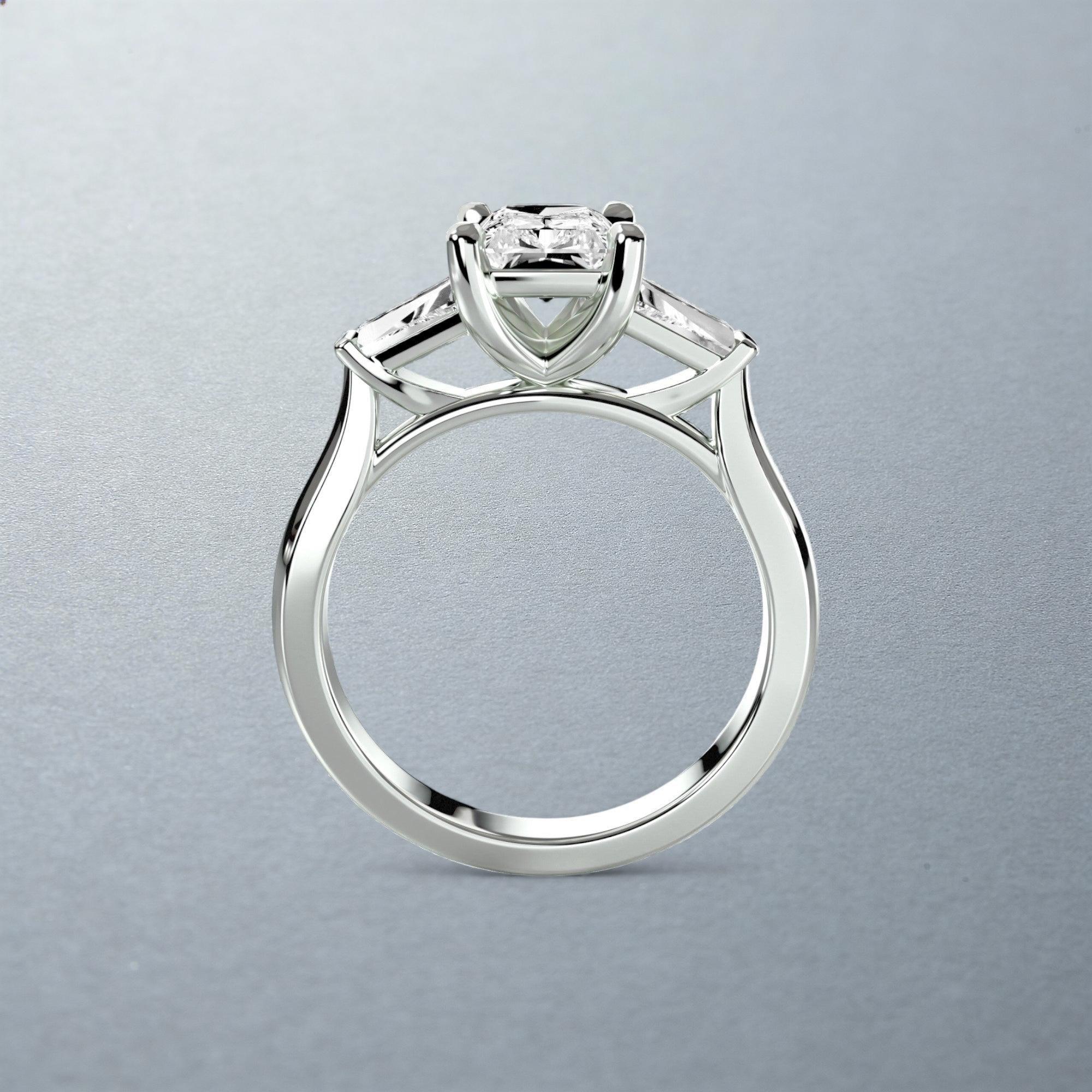 The Alexandra three stone ring