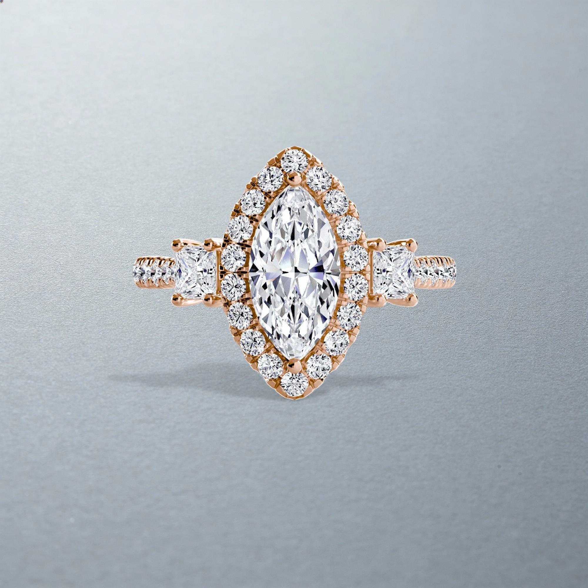 The Amalia Halo Ring