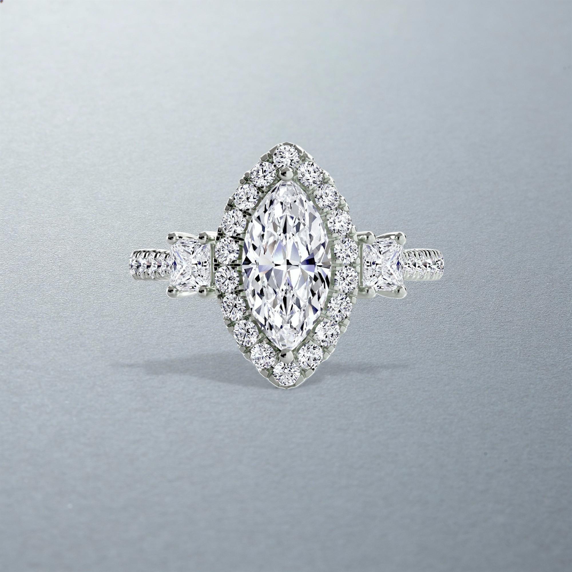 The Amalia Halo Ring