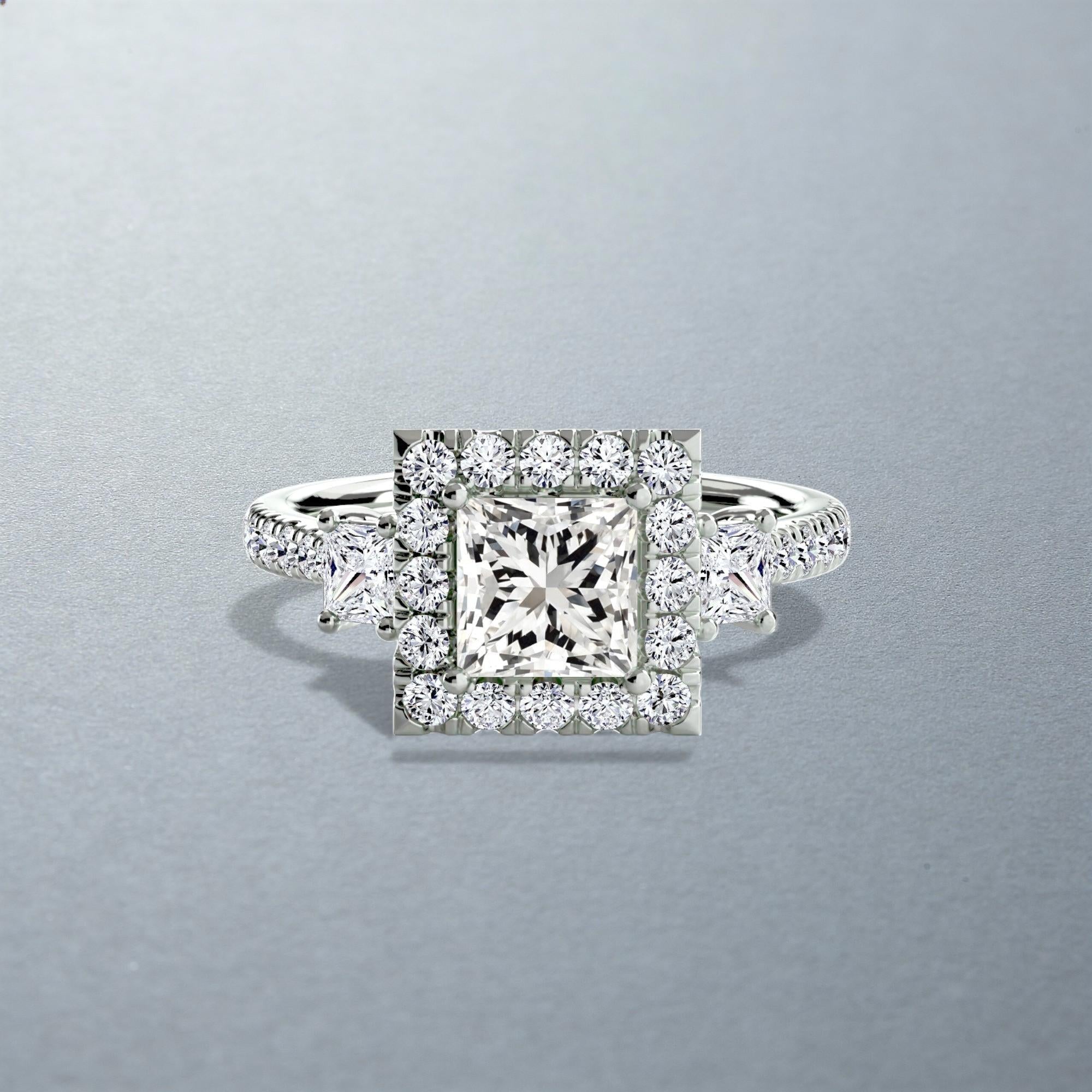 The Amalia Halo Ring