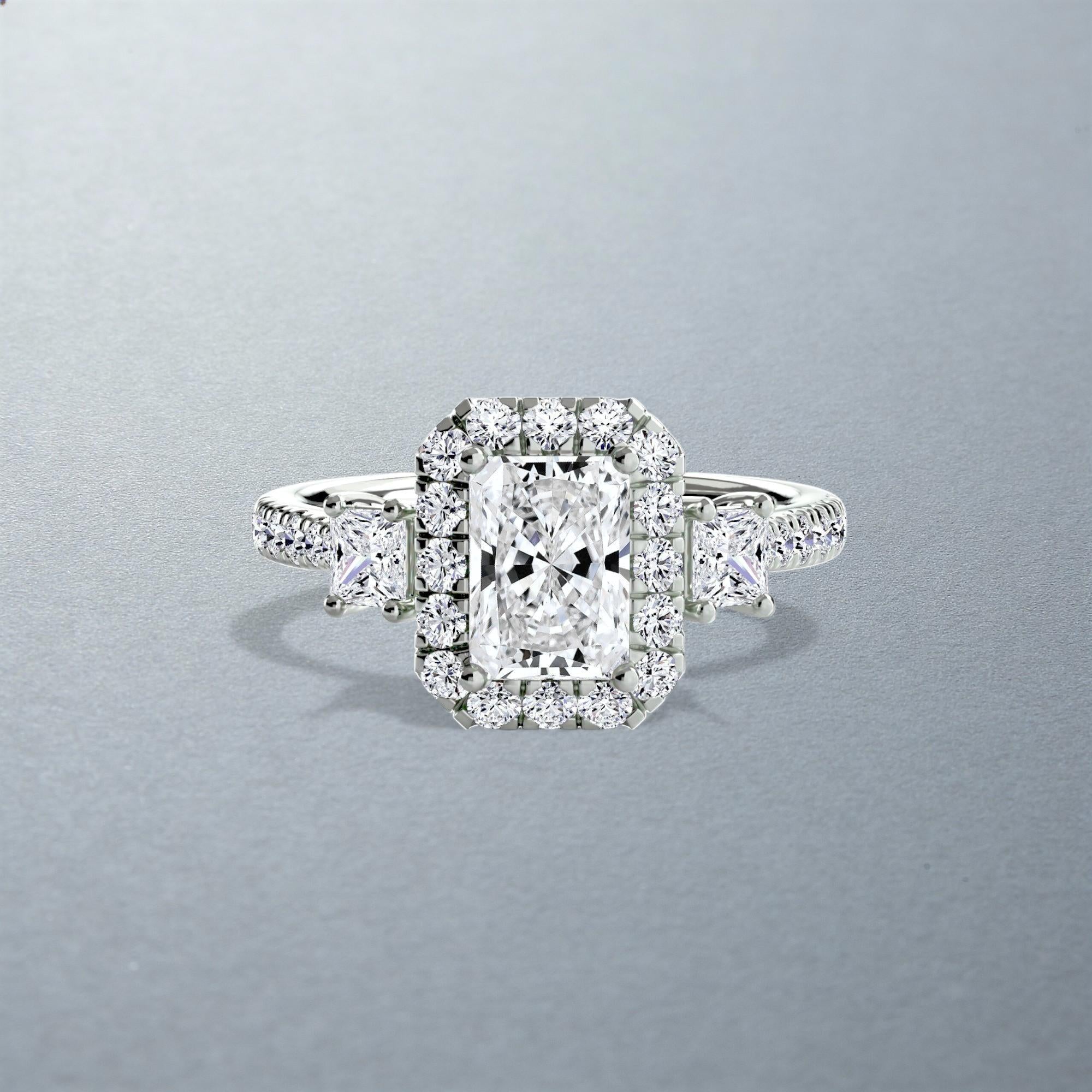 The Amalia Halo Ring