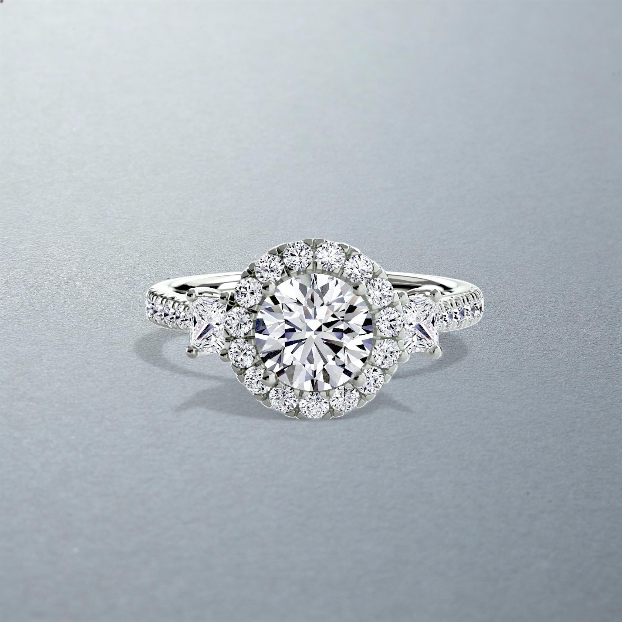 The Amalia Halo Ring