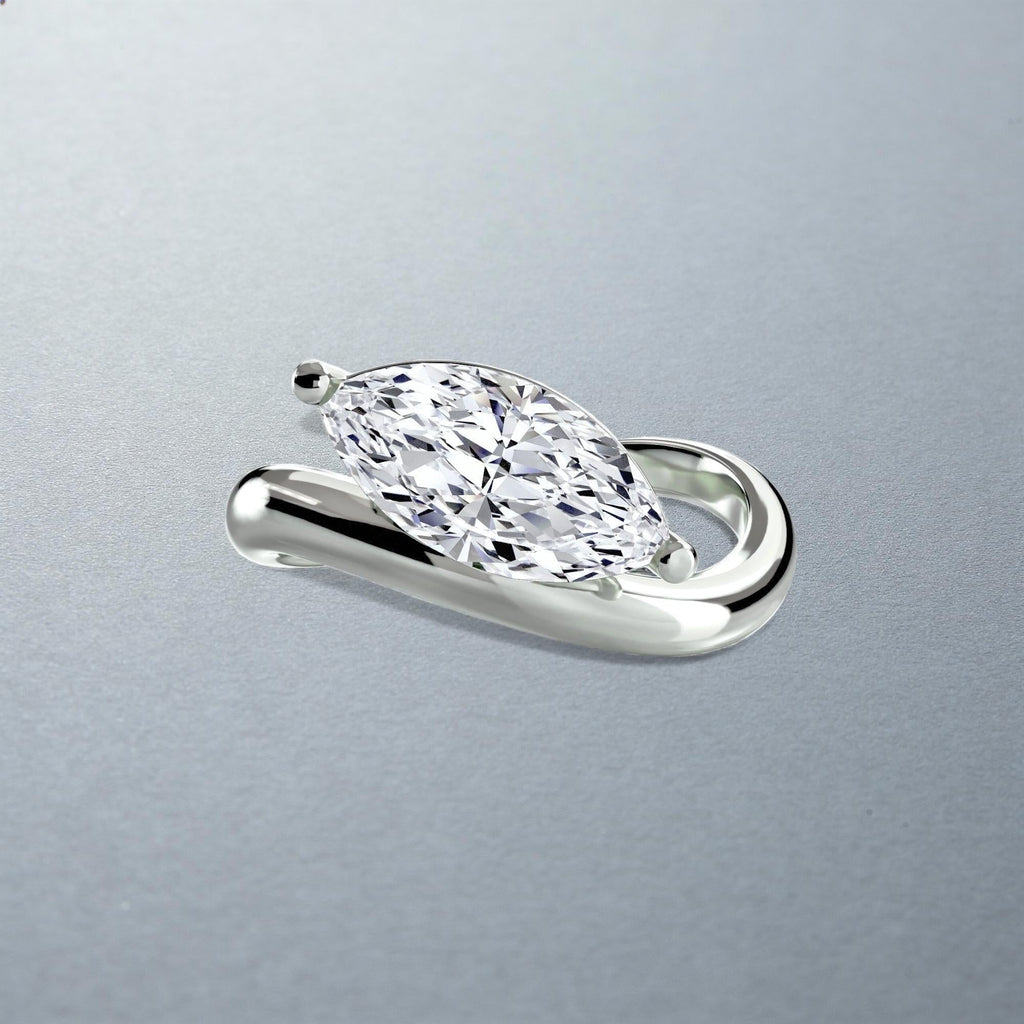 The Lena pear shape solitaire ring