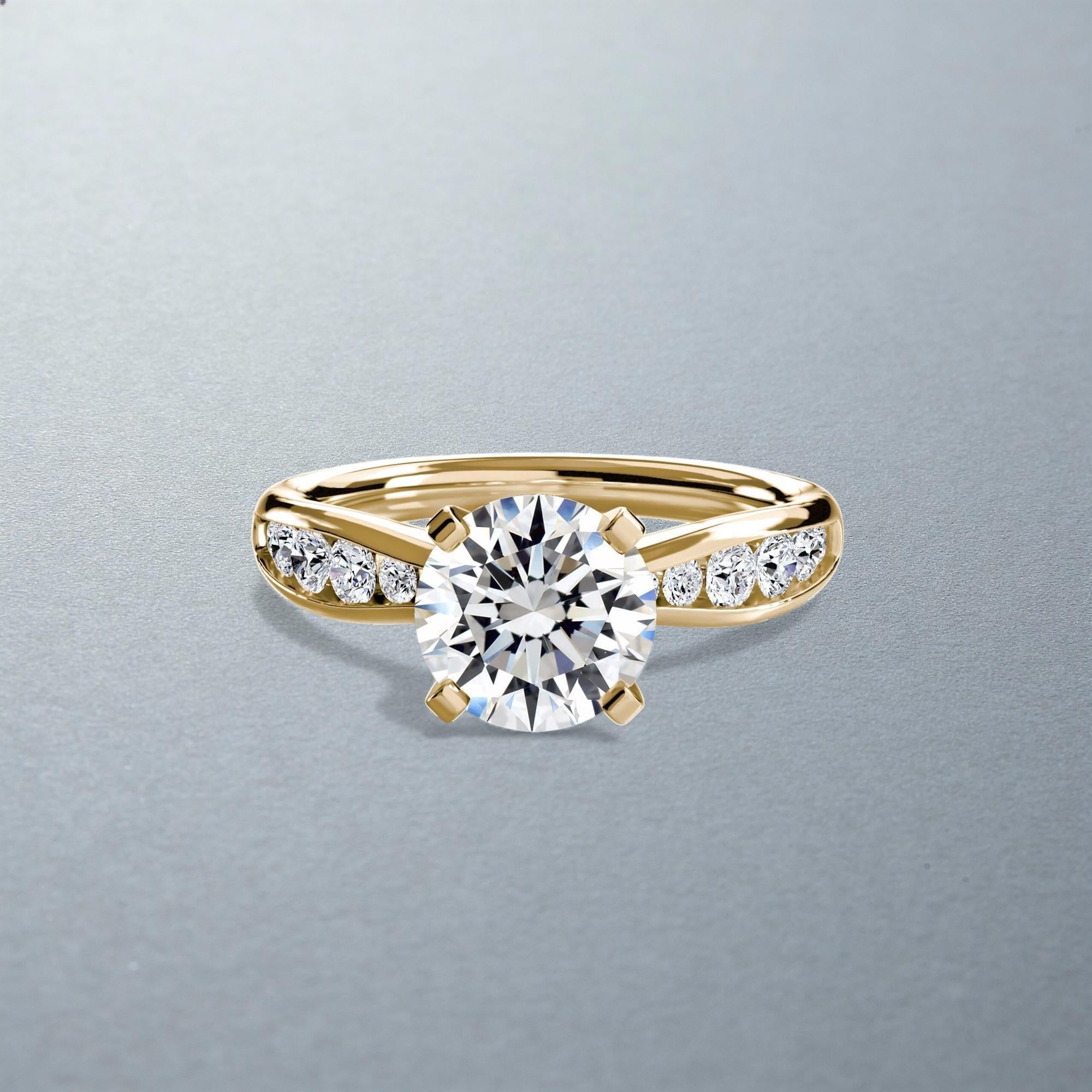 Carateu completed yellow gold ring in Europe size 45.50, showcasing a sleek, polished design with a smooth band.