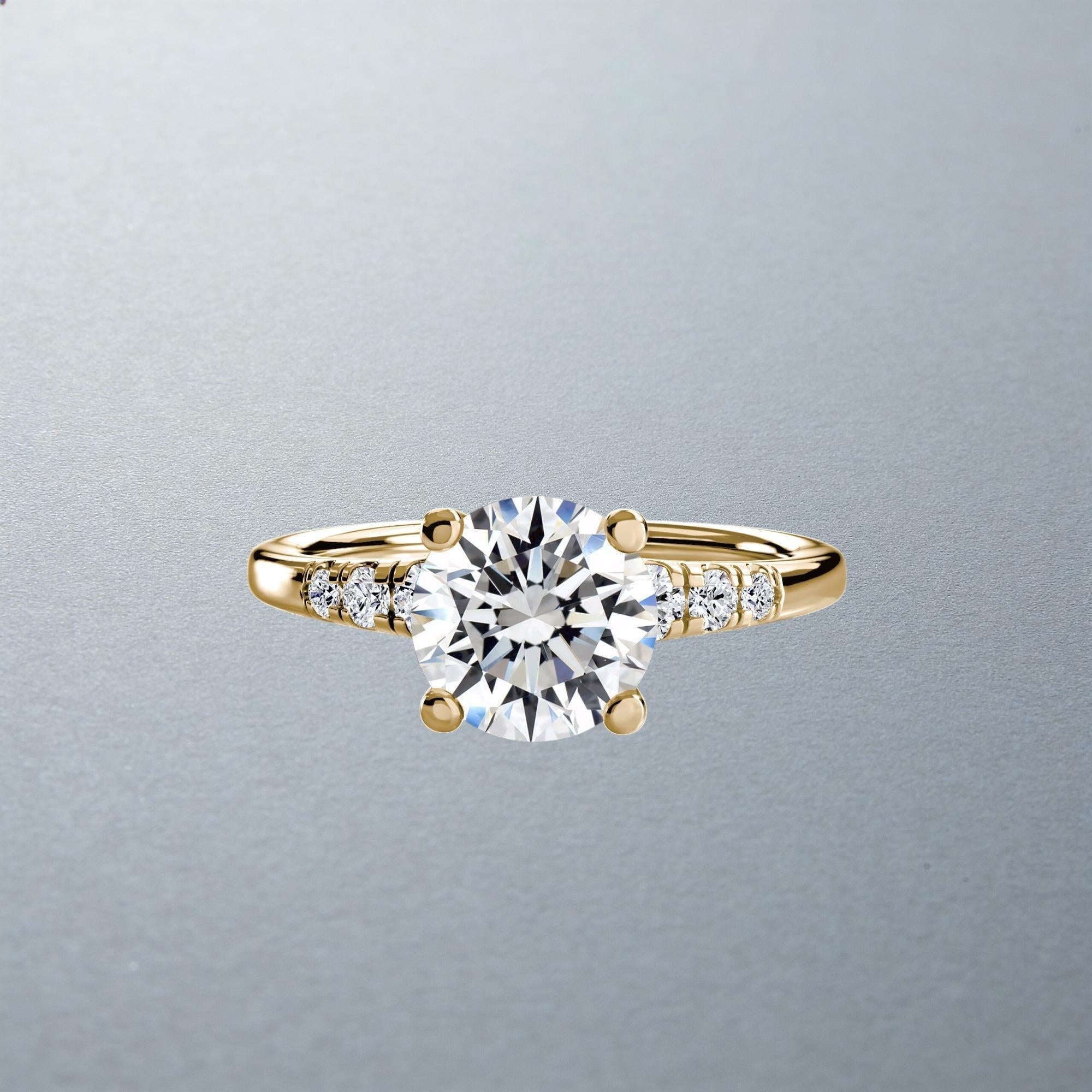 Carateu completed yellow gold ring in Europe size 52, showcasing a sleek, polished band with a smooth finish.