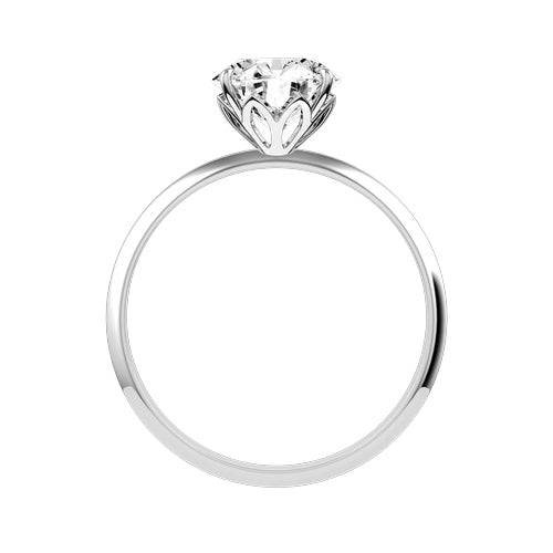 Round Lab-grown Diamond Bridal Ring — front