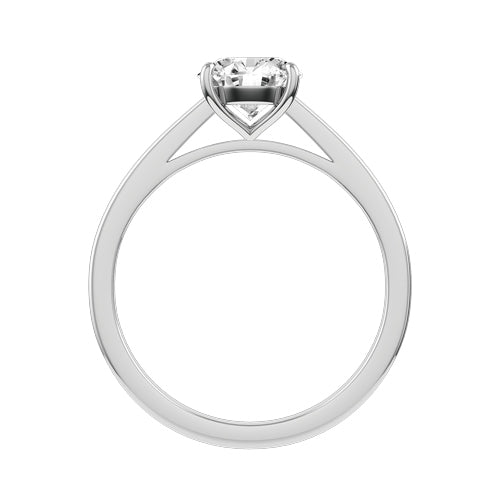 Round Lab-grown Diamond Bridal Ring — front