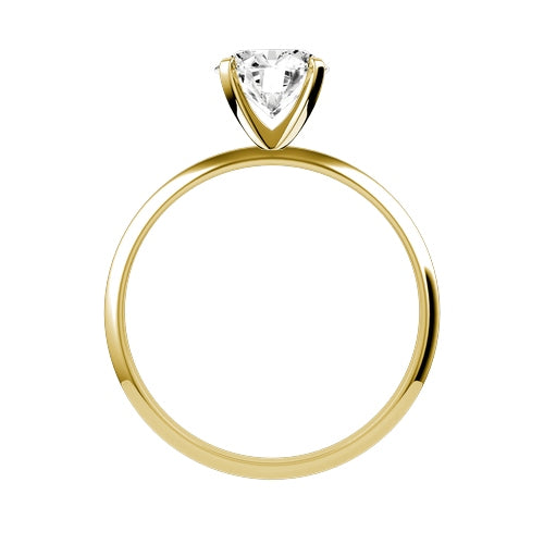 Round Lab-grown Diamond Bridal Ring — front