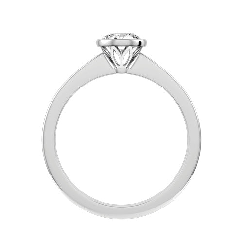Round Lab-grown Diamond Bridal Ring — front