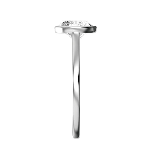 Round Lab-grown Diamond Bridal Ring — side