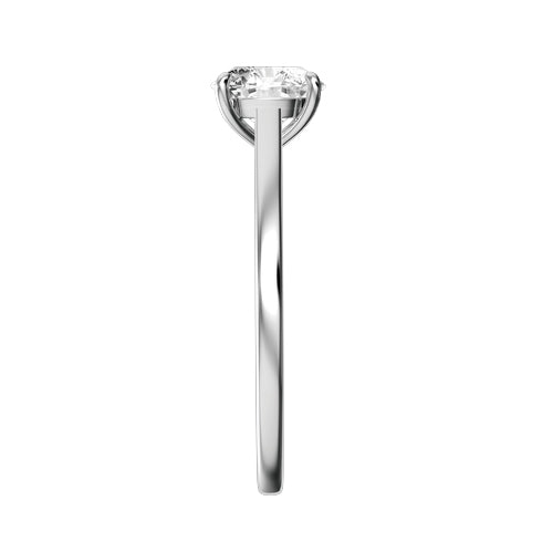 Round Lab-grown Diamond Bridal Ring — side
