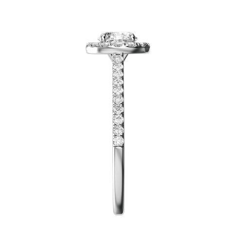 Round Natural Diamond Bridal Ring — side